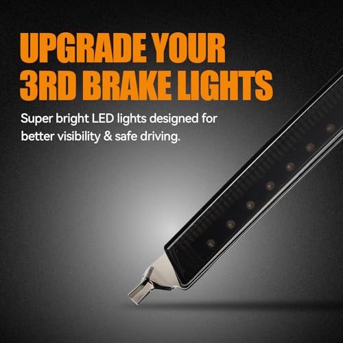 Image of Third 3rd Brake Light LED for 2009-2017 Chevy Traverse, High Mount Rear Brake Lights Assembly for 2009-2012 GMC Acadia, Waterproof Center Cab Lamp Stop Light