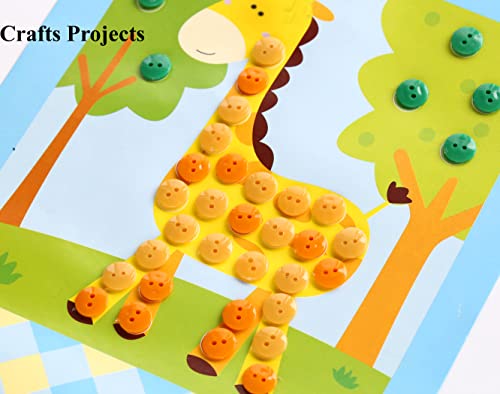 Ganssia 345Pcs 5/8 Inch(15Mm) Multi Colors Buttons 2 Holes Resin Button Assorted 15 Colors For Sewing And Diy Crafts With Plastic Box (Each Color 23 Pcs) #TOP7