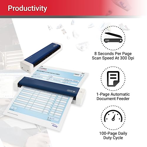 Scanner recto-verso Xerox Duplex Travel Visioneer 600 dpi pour numérisation CIS - 4