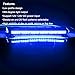 WOWTOU Roof Strong Magnetic Flashing 56 LED Blue Emergency Strobe Light Bar for Volunteer Firefighter EMS Law Enforcement Vehicles Police Cars, Double Side Safety Warning Beacon Lights