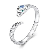 Snake Ring for Women Adjustable Animal Earring S925 Sterling Silver Hypoallergenic Ring Vintage Sank