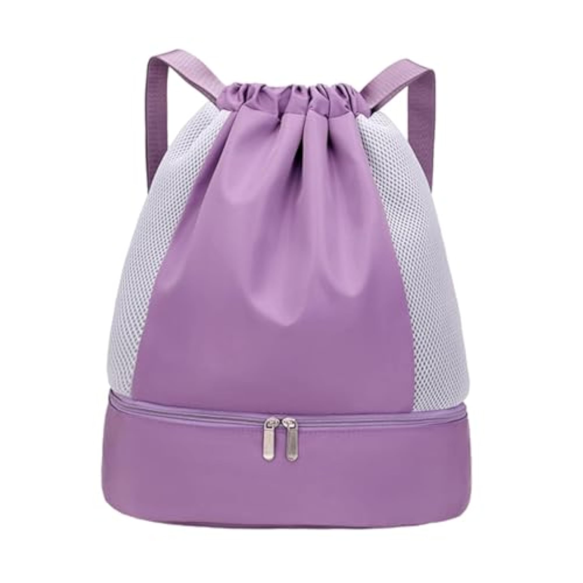 Waterproof Drawstring Gym Bag for Sports, Purple