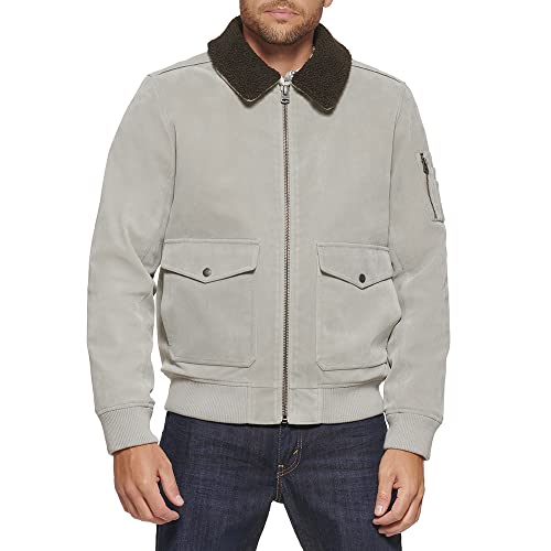 Image of Levi's Men's Levi's Men's Faux Leather Sherpa Aviator Bomber Jacket