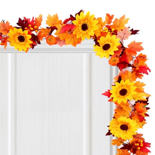 Guirnalda de Hojas de otoño, decoración de follaje de Arce otoñal, decoración de Guirnalda de Hojas de otoño para Bodas, cosechas, otoño, Acción de Gracias