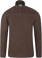 Mountain Warehouse Argyle Herren-Fleeceoberteil m. halbl. Reißverschluss - schnell trocknend, atmungsaktiv,...