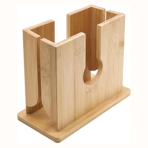 NONDK Soporte para Cortar Bagels de Madera Cortador de Bagels de Madera Cortador de Pan Antideslizante Rebanador para Bagels Grandes Muffin Inglés