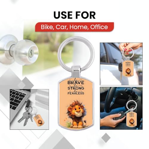 Image of Premium Printed Metal Keychain for Men & Women | High-Definition Artwork Print | Durable Key Ring for Car, Bike, Home & Office Keys | Stylish Decorative Key Holder Gift