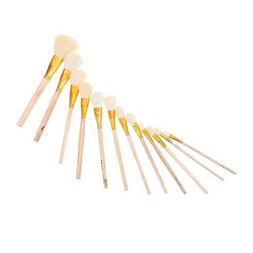 COHEALI 12 Piezas Marcador Fluorescente De Lana Tiza De Agua Pincel Metalico Pinceles De Arte Pincel De Pan Pinceles De Color Madera Niño Contorno En Oro Pincel De Pintura Al Óleo