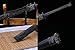 Broadsword,Black Gold dao Sword Real,Forged Damascus Blade,Alloy Fittings,Full Tang,Kung fu