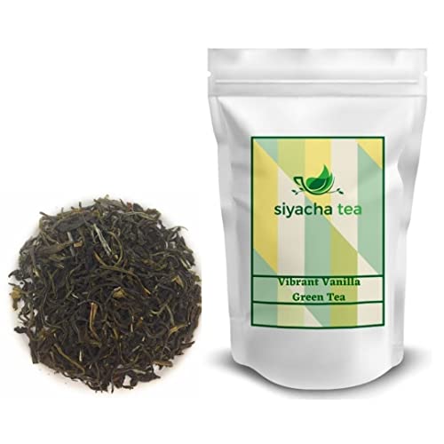 Image of Siyacha Tea Vibrant Vanilla Green Tea, 250 Grams, Fresh Loose Leaf Chai Patti, Rich in Antioxidants, Natural Detox, Refreshing, Healthy Beverage, Makes 125 Cups (approx)