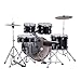 MAPEX CM5294FTCDK Comet Series Drum Set, Standard Size, Dark Black