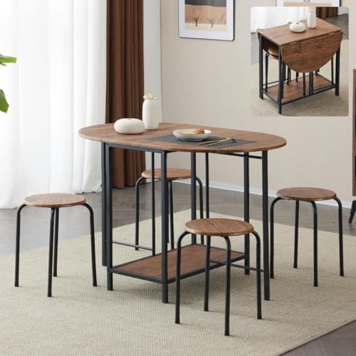 KJUUJE_CjOZbg 4l| 5_Zbg ܂肽݃e[u 110cm ܂肽 RpNgTCY 4lp e[u`FA  H X`[ `FA4r _CjOe[u (uE) [sAi]