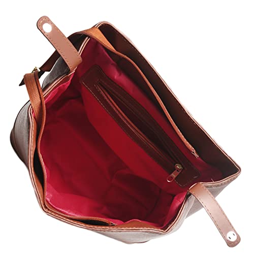 Bolsa Feminina de ombro Tote Pasta + Bolsa Festa Tiracolo Corrente Clutch + Mochila Feminina + Carte