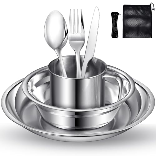 Lafuntar Camping Dinner Set - 8-Piece