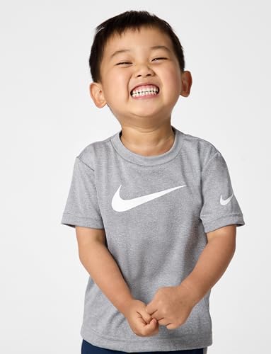 Image of Nike Boys' Dri-FIT Swoosh Logo T-Shirt and Mesh Shorts 2-Piece Outfit Set