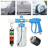 [Précision grâce à plusieurs buses] Avec cinq buses interchangeables (0°, 15°, 25°, 40°, 65°) qui permettent un rinçage efficace ou un jet haute pression selon les besoins.