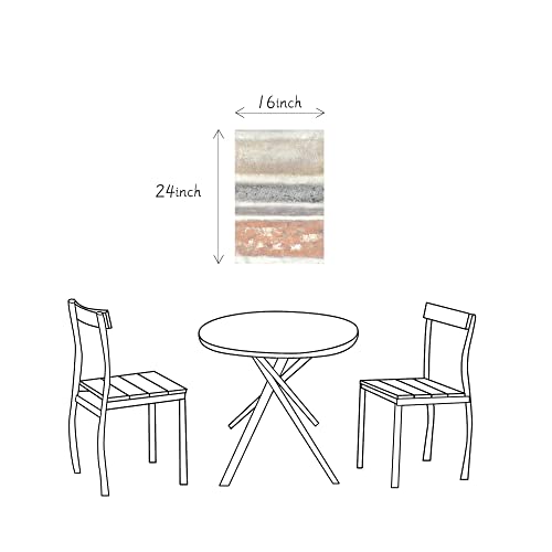 Sd Soft Dance Abstract Canvas Wall Art Painting: Bedroom Modern Hand Painted Silver Pink Grey Artwork Contemporary Minimalist Print Picture For Living Room Home Decor 16 X 24 Inch #TOP5