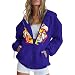 PMDKLSPQ Carino orologi donna manica lunga felpa con cappuccio top gotico zip pizzo felpa con tasche collo falso donna cose carine per 1 donna manica lunga felpa con cappuccio top gotico R, Blu-B, L