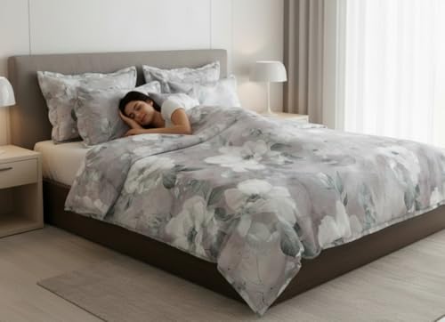 Parure de lit double 100% coton anti-irritation effet soyeux sur la peau - 4
