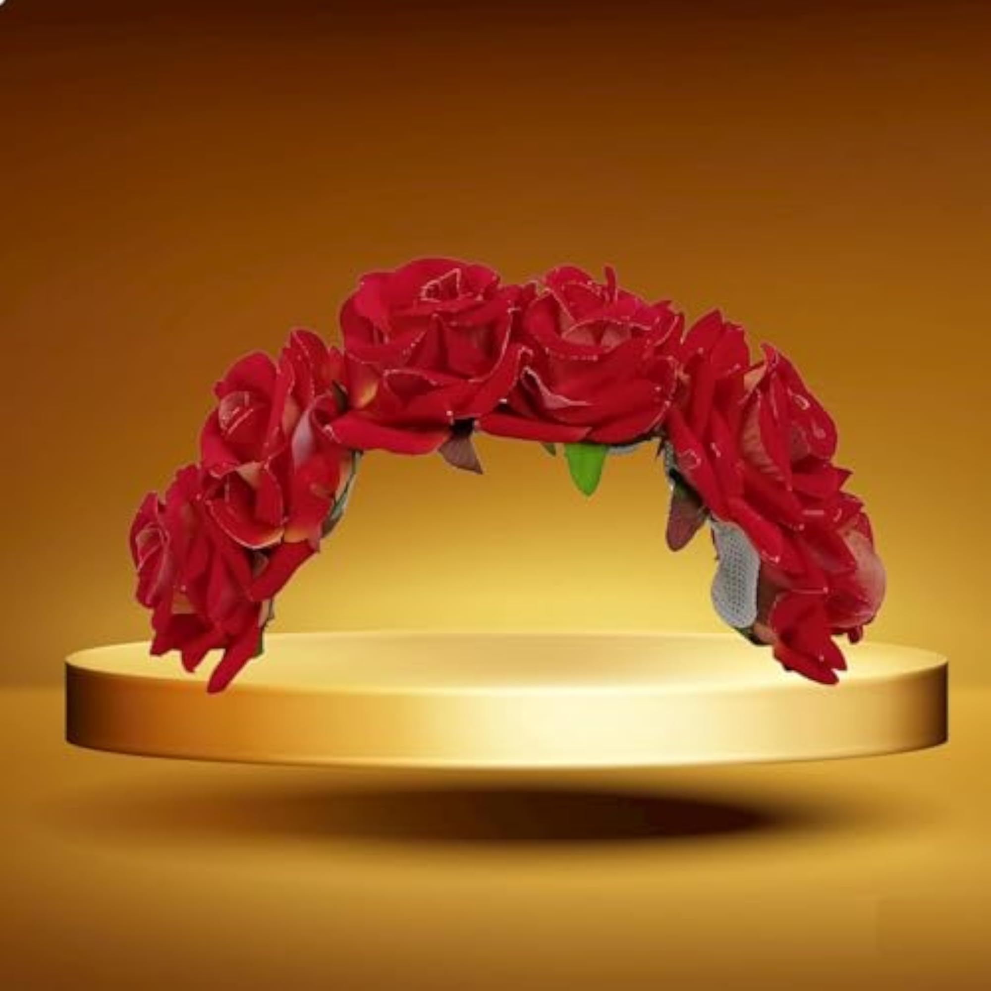 Artificial Rose Flower Gajra, Traditional Bridal Hair Accessory