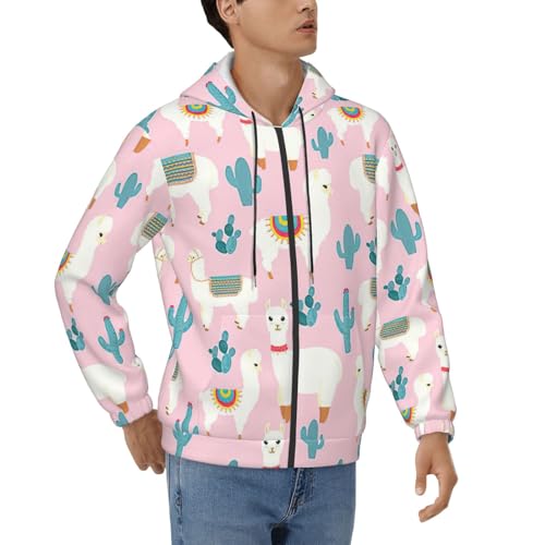 Sweat à capuche lama vêtement de voyage décontracté pull automne