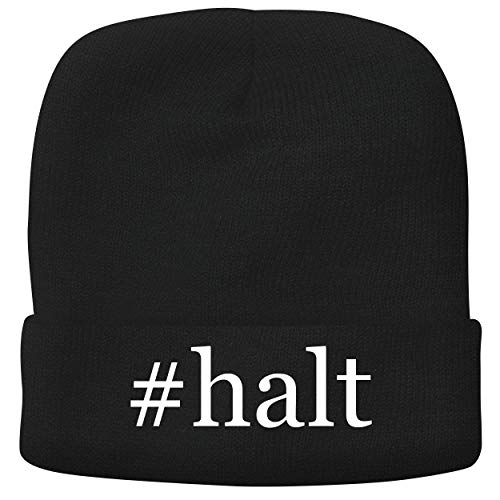 BH Cool Designs #halt - Adult Hashtag Comfortable Fleece Lined Beanie, Black