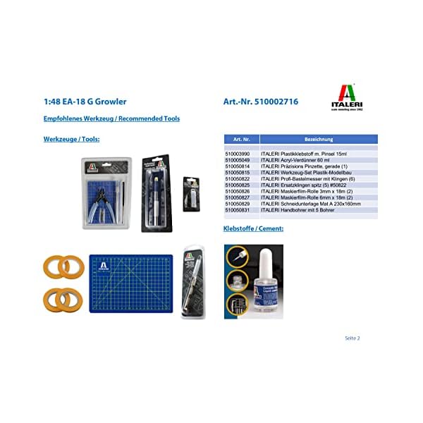 Italeri 510002716 - 1:48 EA-18 G Growler, Flugzeug – Bild 4