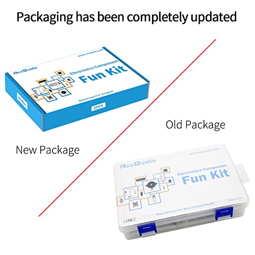 REXQualis Electronics Component Fun Kit w/Power Supply Module, Jumper Wire, 830 tie-Points Breadboard, Precision Potentiometer,Resistor Compatible with Arduino, Raspberry Pi, STM32 - Image 6