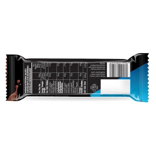 Bodylab24 Pro Blast Protein Bar Chocolate 12 x 60g, knuspriger Protein-Riegel mit Schokoladenüberzug, enthält 20g Eiweiß je 60g Riegel