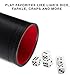 Professional Shaker Cups | Leather with Velvet Felt-Lined Interior | 1 Red Lined Cup and 5 Dice Set