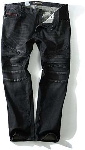 Amazon Az Deux バイカーズストレッチデニムパンツ Azd 197 大きいサイズ メンズ 990 ブラック 44 ジーンズ 通販