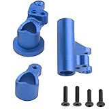ShareGoo Aluminum Alloy Steering Bellcranks Set Steering Assembly Upgrade Parts Compatible with 1/10 Losi Tenacity TT Pro 4WD SCT DB Pro Lasernut U4 RC Truck (Blue)