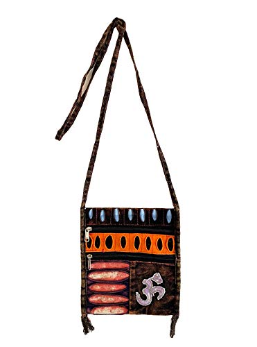 Oma Multi Color Hobo Boho Cotton Ripped Razor Cut Sling Cross Body Messenger Shoulder Bag - Free Bracelet (Assorted) #TOP4