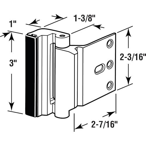 Image of Prime-Line U 11449 High Security Door Lock, Matte Black Finish (Single Pack)