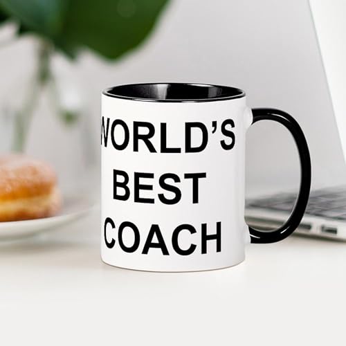 Taza de cerámica de 11 oz Worlds Best Coach miniatura 4