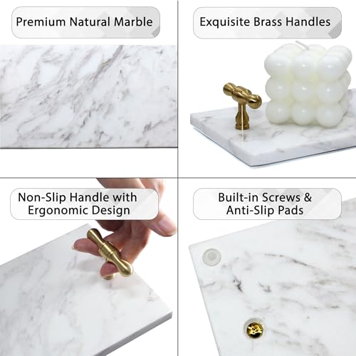 Bandeja para servilletas de mármol en baños de invitados elegantes 7