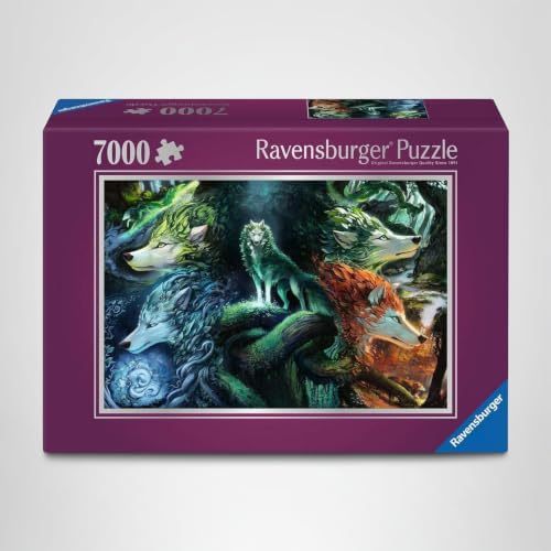 Puzzle 7000 pièces : Le loup au c?ur des éléments Ravensburger France - vue 5