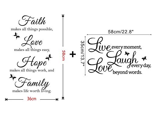 Adesivo Parete Family Frase, TANOSAN DIY