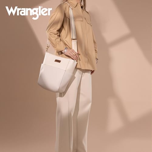 Image of Wrangler Large Crossbody Bag for Women Vegan Leather Cross Body Purse with Guitar Strap