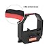 BROLEO Time Clock Ribbon Cartridge Red Black Ink Colors for Office Electronic Time Clock Recorder Machine