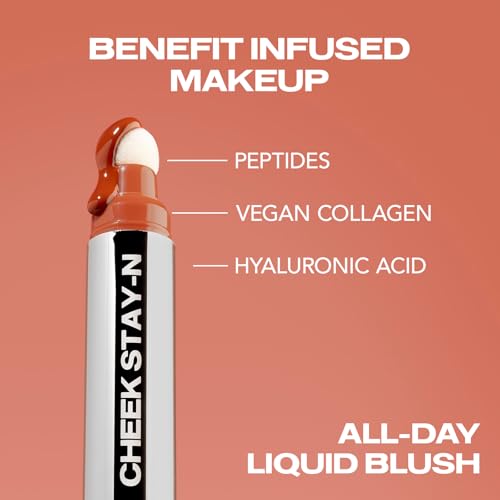 Sacheu Cheek STAY-N Blush Tint. Rich, High Pigment and Buildable, Blendable Formula. Lightweight, Dewy, and Radiant Flushed Cheeks. Infused With Squalane and Centella Asiatica. I'm Hot 10ml - 4