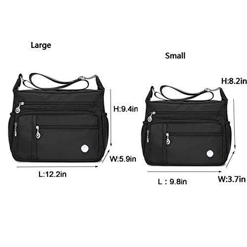 Women Shoulder Handbag Nylon Crossbody Bags Multipockets Purses Handbags Waterproof Messenger Bag3