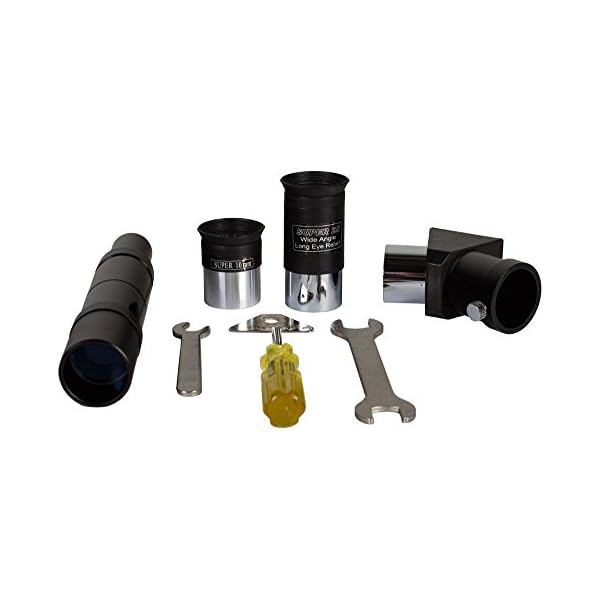 Skywatcher Evostar-90 (AZ-3) (90mm (3,5 Zoll), f/900) Refraktor Teleskop Silber – Bild 3