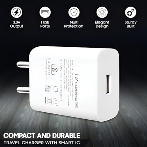 Image of Original Vivo 66W Flash USB Type C Charger For Iqoo Z6 /Z6 44W /Z6 Lite 5G /T1 /Neo 6 /Z7 /Z7 Pro /V23 /V23E /V23 Pro /V25 /V25E /V25 /V26 /Y35 /Y73 /V215G /T1 /T2 /Z6X /Y200 /V|Y|X Series USBC Charge Adaptor, White