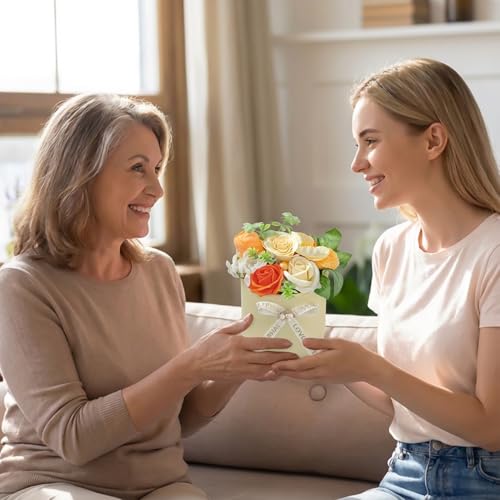 Rose Éternelle Orange en Écrin Cœur pour exprimer vos sentiments profonds - 4