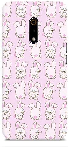 chiraiyaa Rabbit Pattern ping Girl Designer Printed Premium Back Cover Case for Realme X