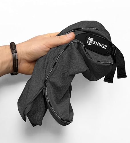 SNUGL Copertura di ricambio in grigio scuro | Adatto per cuscino da viaggio per adulti