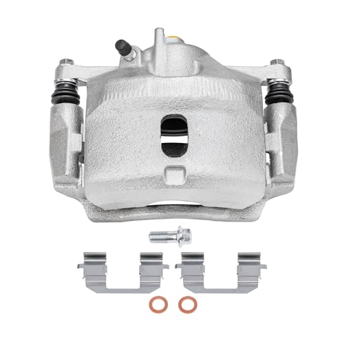 Image of Detroit Axle - Front 2pc Brake Calipers for 97-00 Acura EL | 96-11 Honda Civic, 10-14 Insight, 2 Disc Brake Calipers with Bracket Replacement