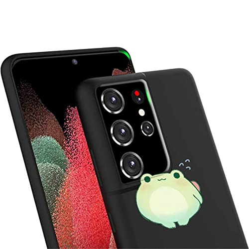 Duacter Cuskar For Samsung Galaxy S21 Ultra/S30 Ultra Case,Cute Frog Love Pattern Phone Case Samsung,Kawaii With Cool Design Women Girls Boys Soft Slim Silicone Protective Cover 6.8 Inch 2021 #TOP2