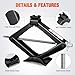 Nilight Scissor Jack for Car 2 Ton(4409 lbs), Heavy Duty Steel Scissor Lift Jack Car Kit with Ratchet Wrench for Sedan SUV MPV Tire Changing, 3.9''-15.7'' Lifting Range Portable Small Jack Black